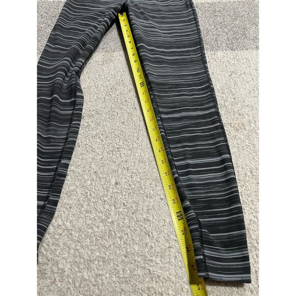 NWT Nike Dri Fit Leggings Women's Size Medium Gray White Stripe 645798 MSRP $55 - Picture 4 of 9